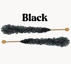 Black Rock Candy Sticks