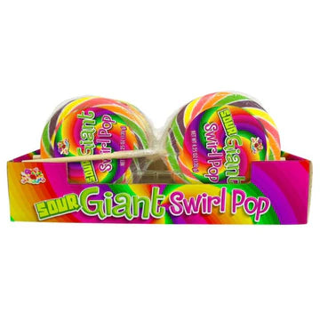 Giant Sour Swirl Lollipop