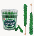 Green Rock Candy Sticks