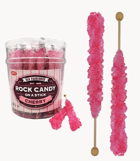 Pink Rock Candy Sticks