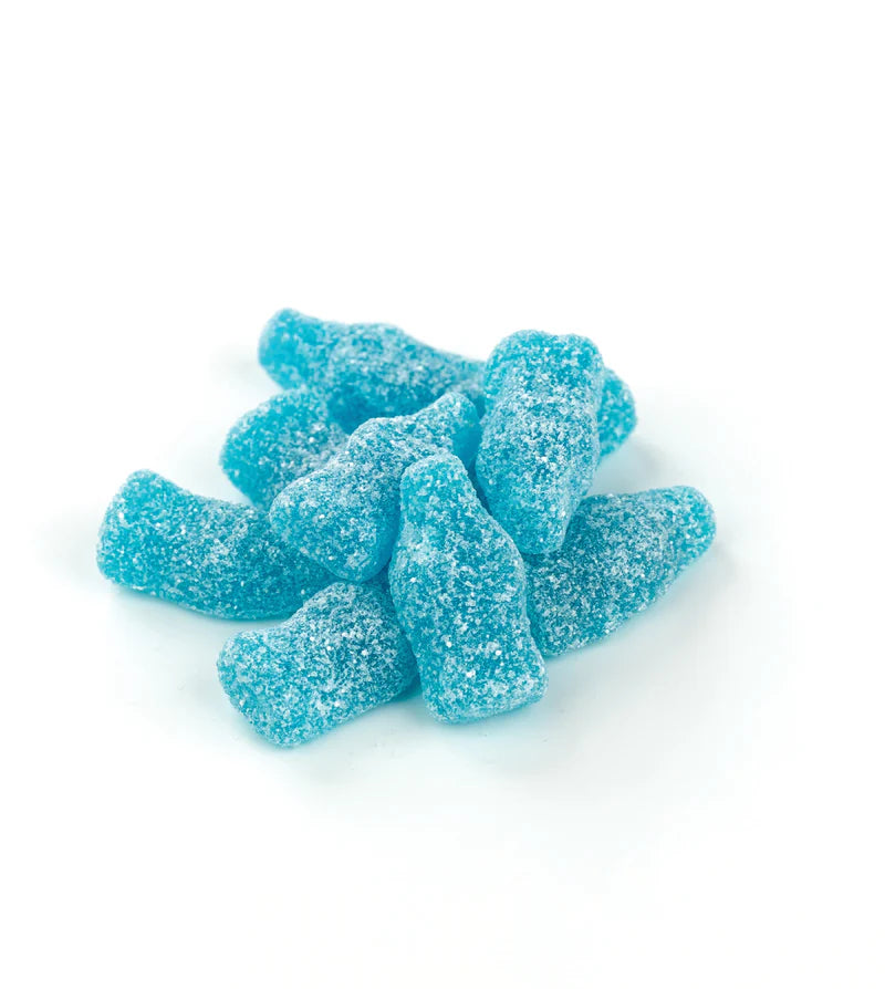Sour Blue Raspberry Cola Bottles